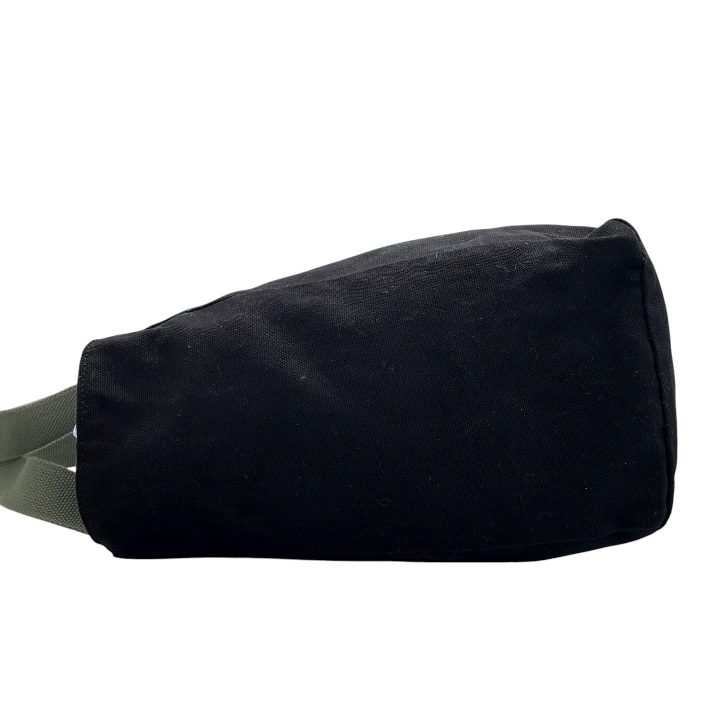 アニエスベー agns b. トートバッグ キャンバス 黒 ブラック ロゴプリント 大容量 ショルダー T3