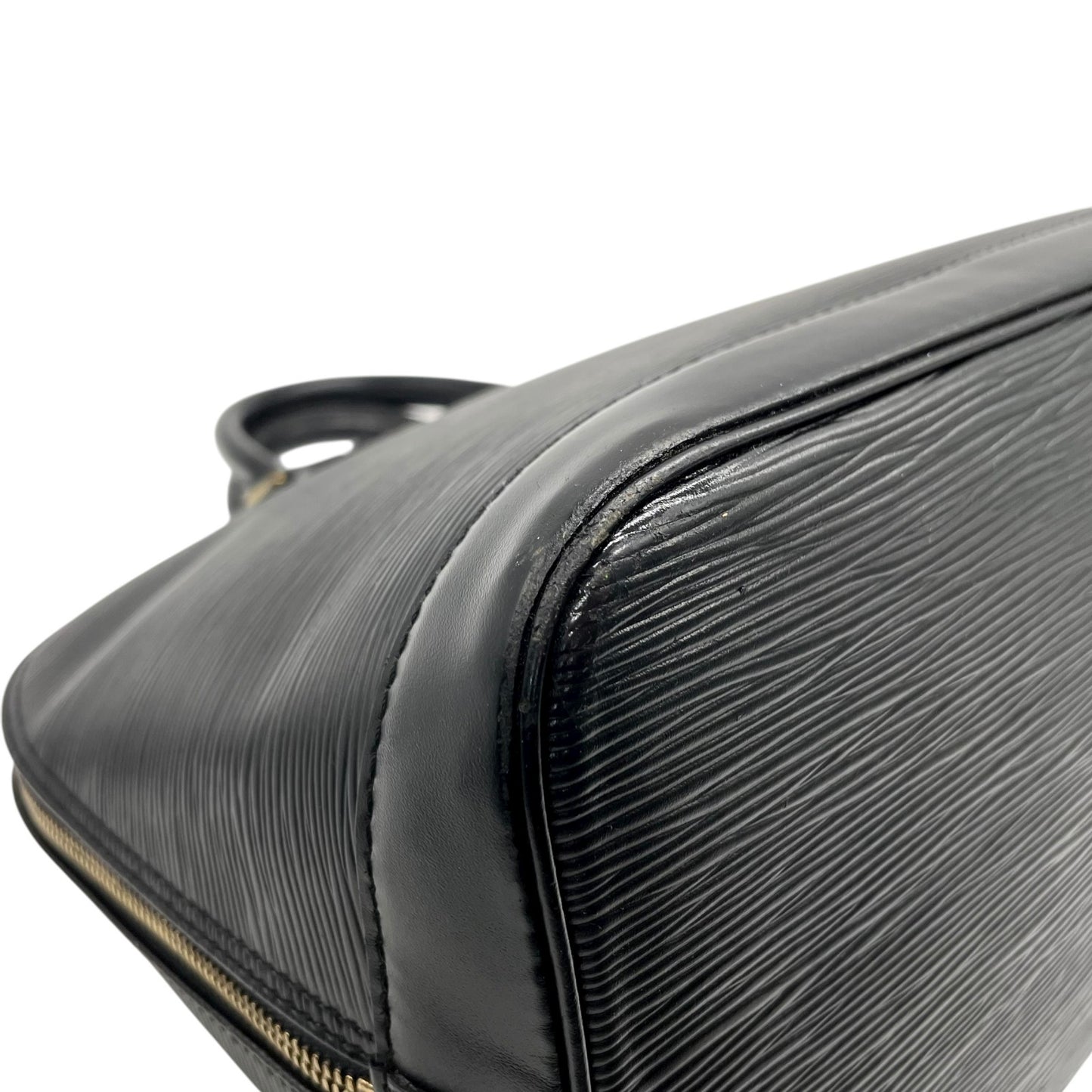 ルイヴィトン LOUIS VUITTON LV エピ アルマ ショルダーバッグ ハンドバッグ ドーム型 パドロック付き 2WAY ノワール ブラック 黒 ゴールド金具 D