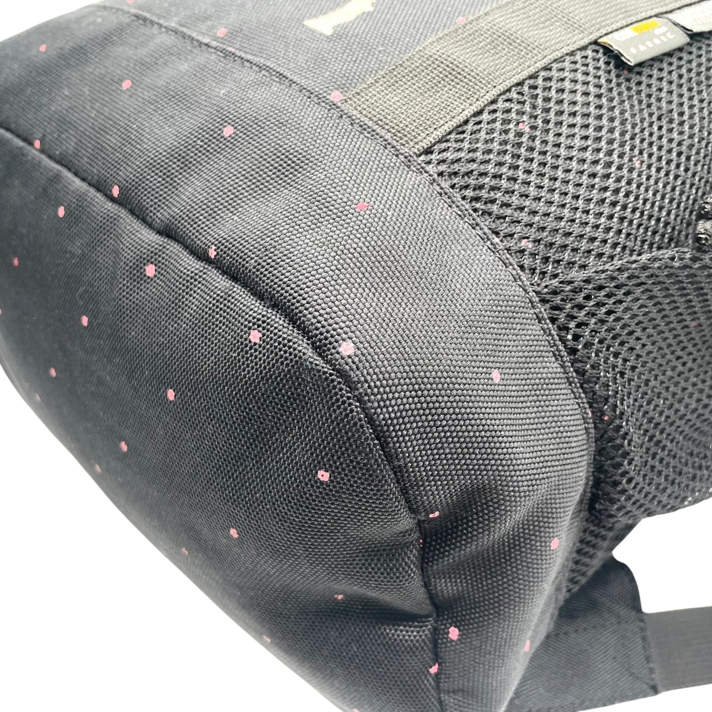 美品 アウトドアプロダクツ OUTDOOR PRODUCTS コーデュラ リュックサック バックパック 黒 ブラック ドット柄 S93