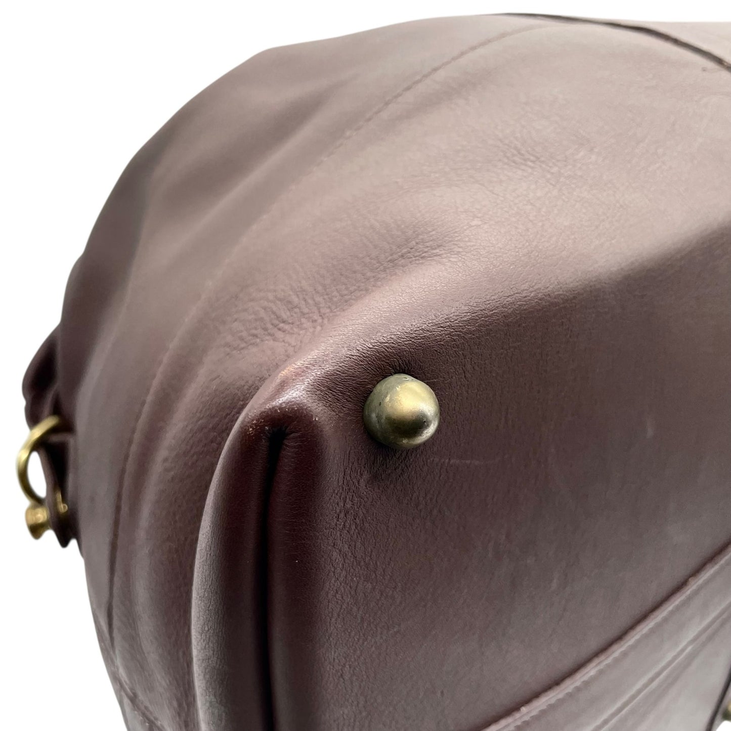 極美品 コーチ COACH レザー ボストンバッグ でかボストン 2WAY ショルダー付き 大容量 旅行 出張 茶色 ブラウン ゴールド金具 X