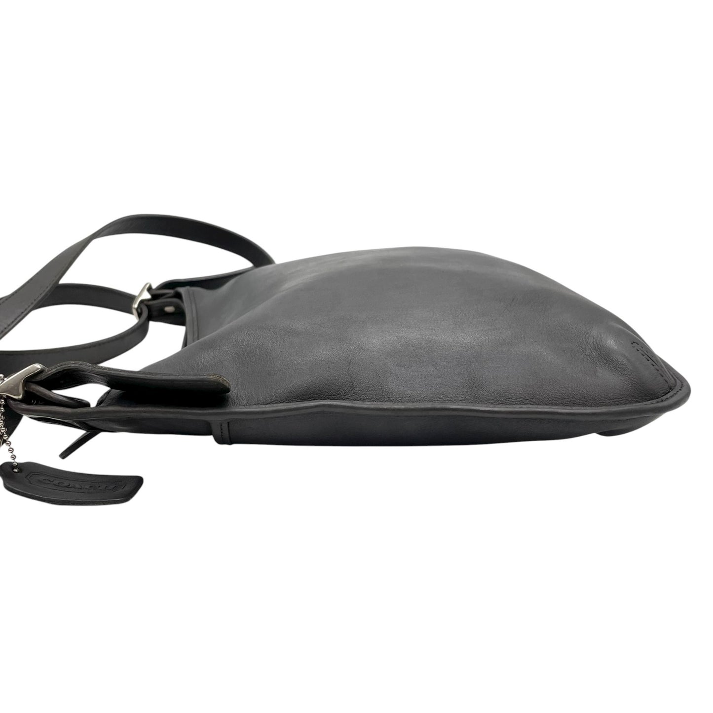 コーチ COACH オールドコーチ レザー ショルダーバッグ 肩掛け 黒 ブラック ホーボーバッグ トート シンプル 本革 C3