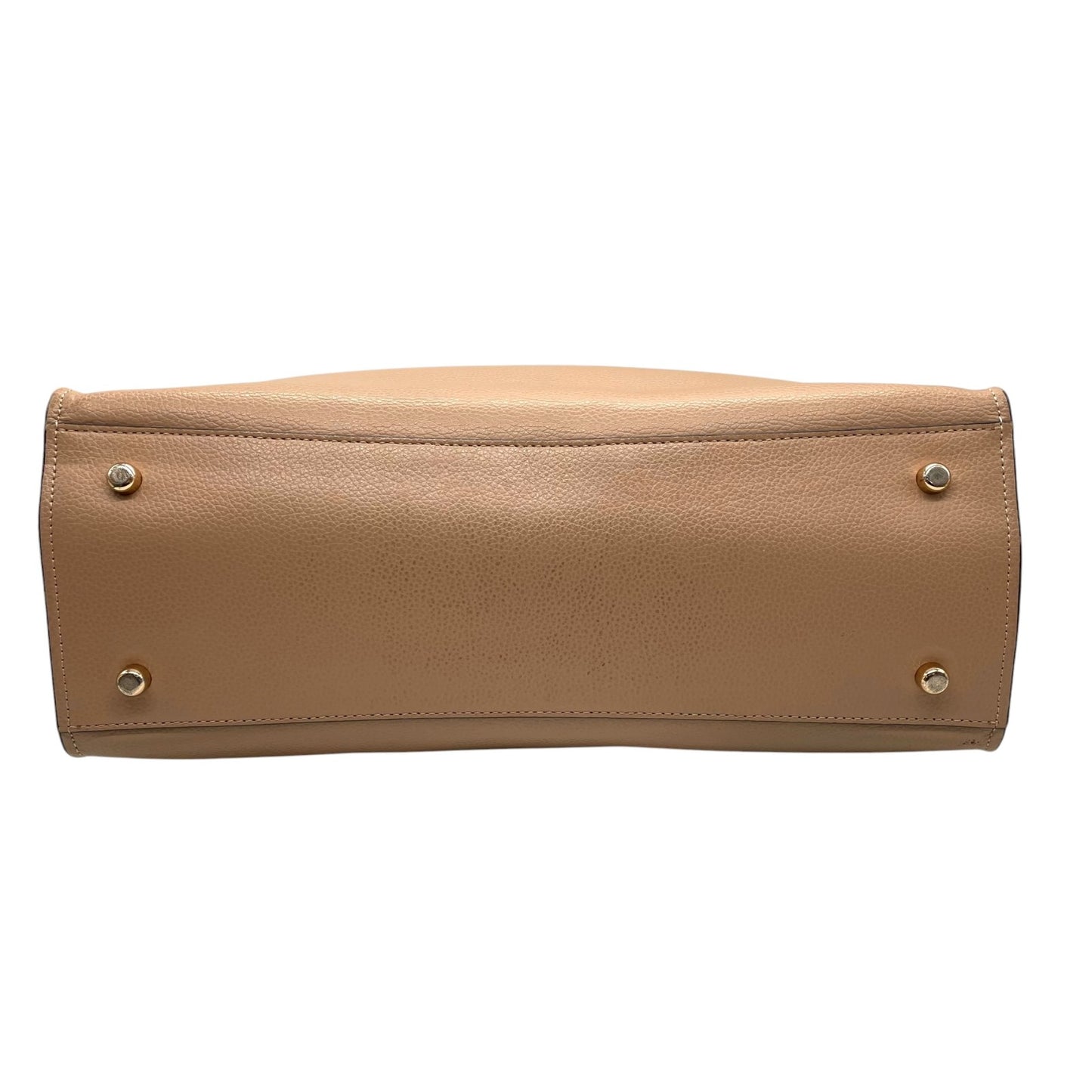 美品 コーチ COACH トートバッグ ハンドバッグ ペブルドレザー C4076 ベージュ A4収納可 金金具 ゴールド金具 ビジネスバッグ 2