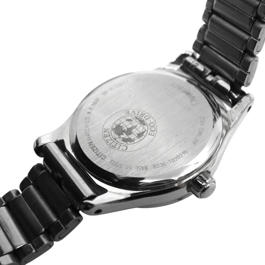 美品 CITIZEN EXCEED シチズン エクシード レディース 腕時計 ソーラー ピンク文字盤 ラウンド クオーツ アナログ ステンレススチール 希少 上品 デザイン ウォッチ G4