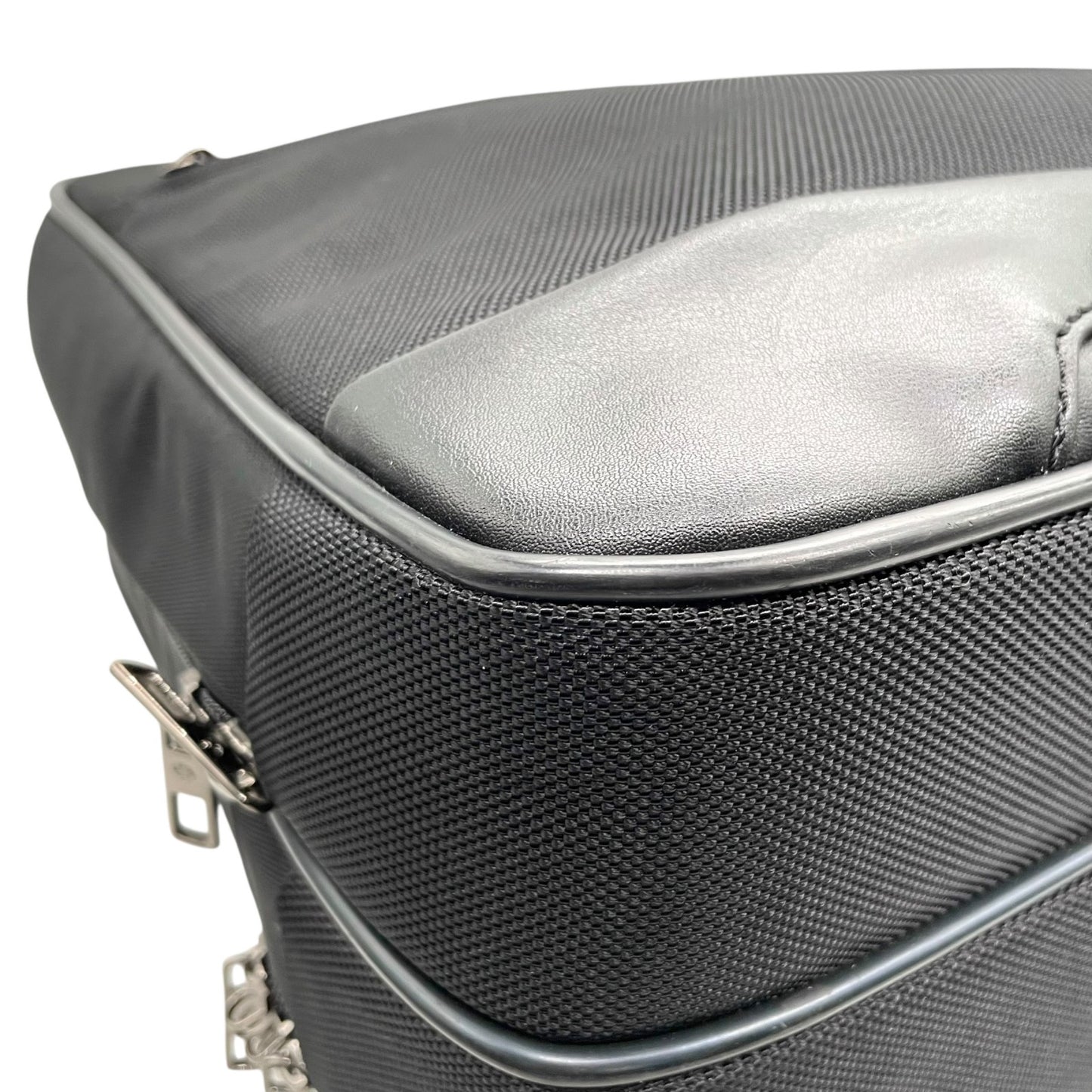 美品 サムソナイト Samsonite ビジネスバッグ ブリーフケース 2WAY ショルダー付 ナイロン×レザー 黒 ブラック X2