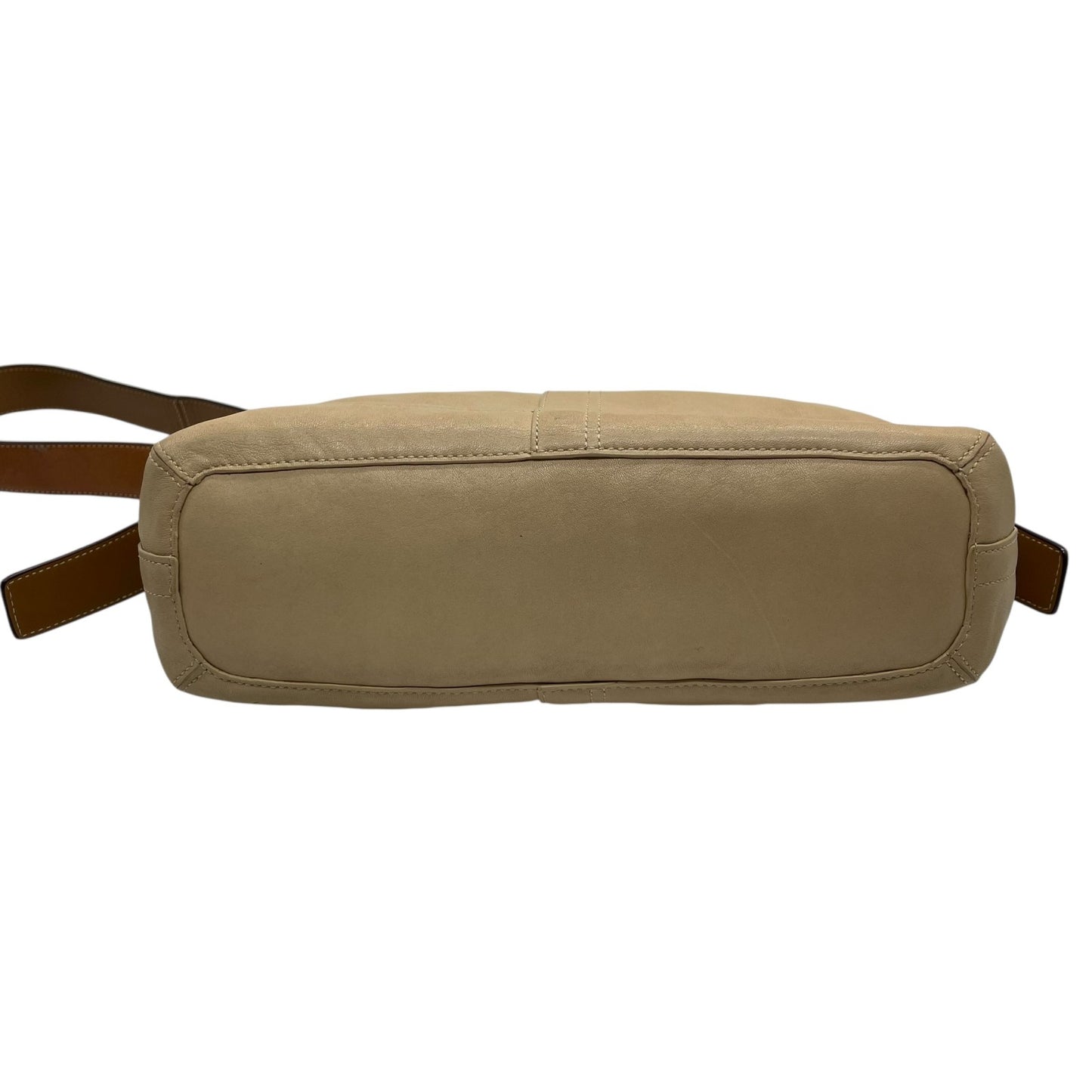 美品 コーチ COACH ワンショルダーバッグ レザー F10939 ベージュ 茶色 ブラウン シルバー金具 上品 本革 S52