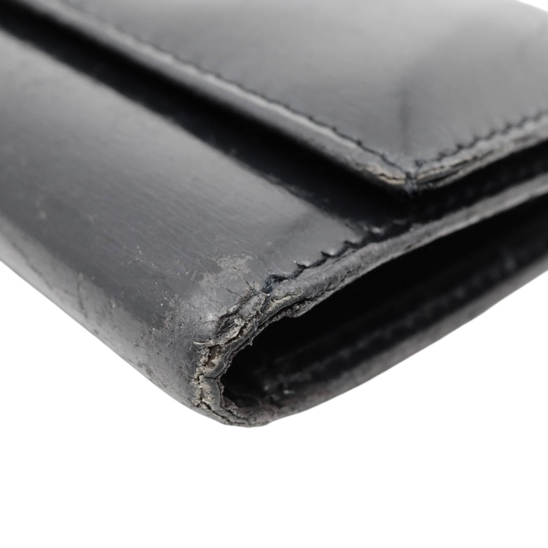 カルティエ Cartier マストライン パンテール キーケース 6連 黒 ブラック シルバー レザー 銀金具 M5