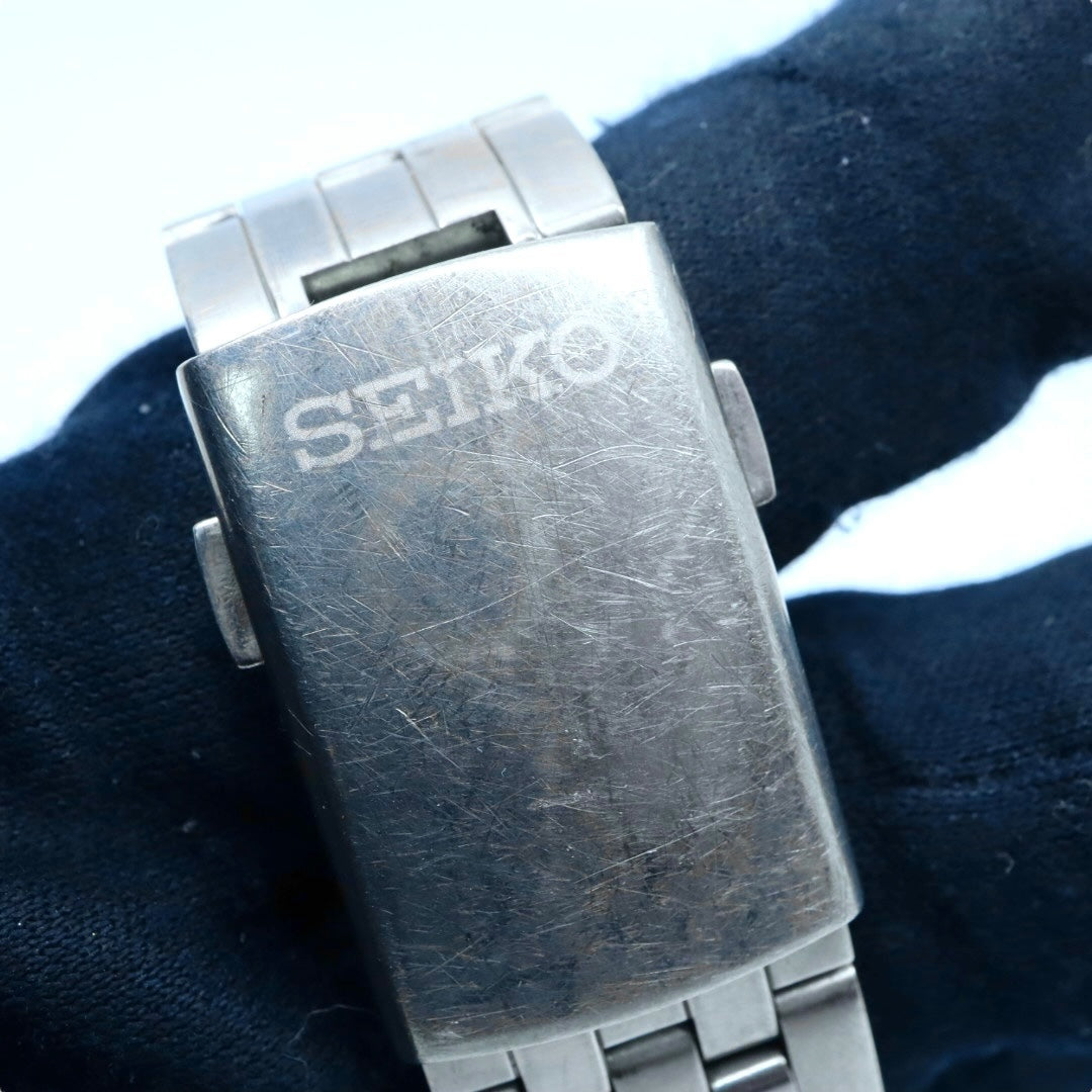 【稼働品】 SEIKO セイコー 腕時計 5J32-0AA0 2002 FIFAワールドカップ 日韓大会 限定モデル キネティック オートリレー チタン メンズ アナログ デイト ブラックダイヤル スポーツウォッチ ヴィンテージ 希少 クリーニング済み G4