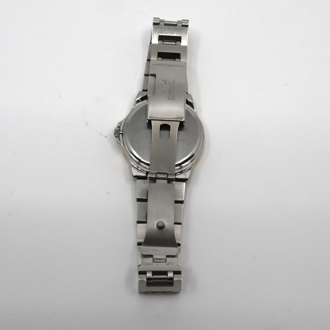 美品 【電池交換済】セイコー ルキア 腕時計 5Y89-0B30 レディース クオーツ デイデイト カレンダー 24時間計 シルバー ピンクゴールド コンビカラー ビジネス フォーマル ドレスウォッチ エレガント 上品 オフィス 日本製 クリーニング済み G2