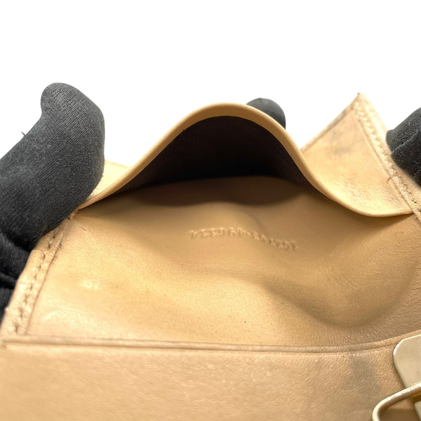 グッチ GUCCI グッチシマ 三つ折り キーケース インターロッキングG ベージュ レザー ゴールド金具 レディース M5