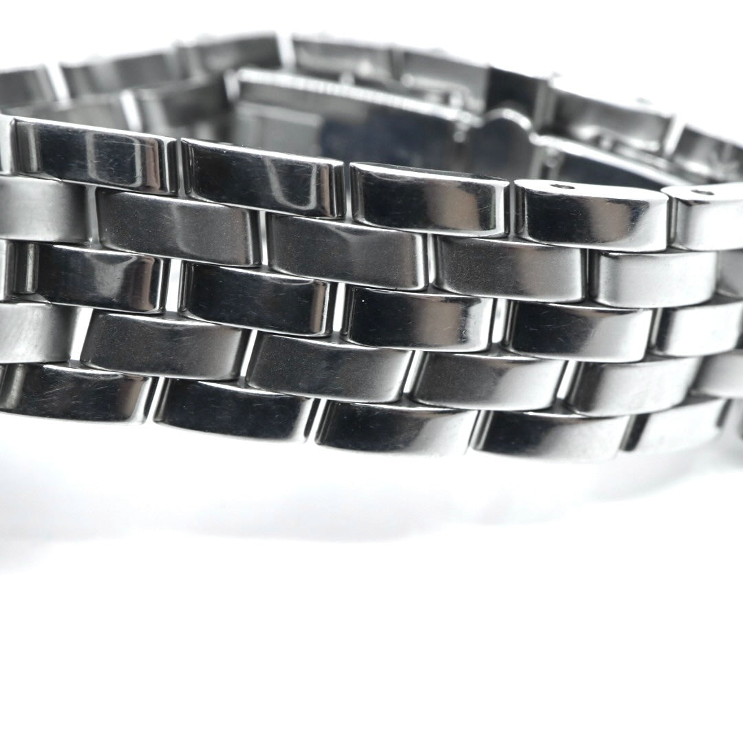 【電池交換済／クリーニング済】グッチ GUCCI 5500L 腕時計 レディースウォッチ クォーツ シルバー文字盤 ローマンインデックス デイト表示 ステンレススチール クラシック エレガント ドレスウォッチ ビジネス 稼働品 G3