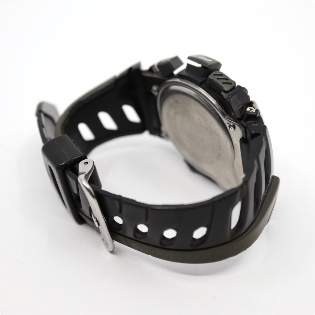 【電池交換済】カシオ G-SHOCK LUNGMAN DWG-100 腕時計 メンズウォッチ パルスチェック 心拍数計測 マスターオブG デジタル クォーツ ブラック ヴィンテージ 90年代 レア コレクターズアイテム 20気圧防水 耐衝撃構造 稼働品 G7