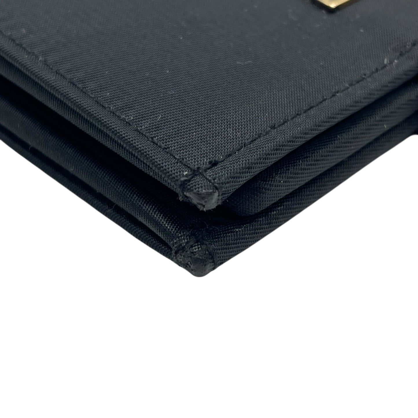 美品 ジバンシィ GIVENCHY ジバンシー 二つ折り財布 ナイロン Gロゴ 黒 ブラック 金金具 ゴールド金具 ヴィンテージ 6