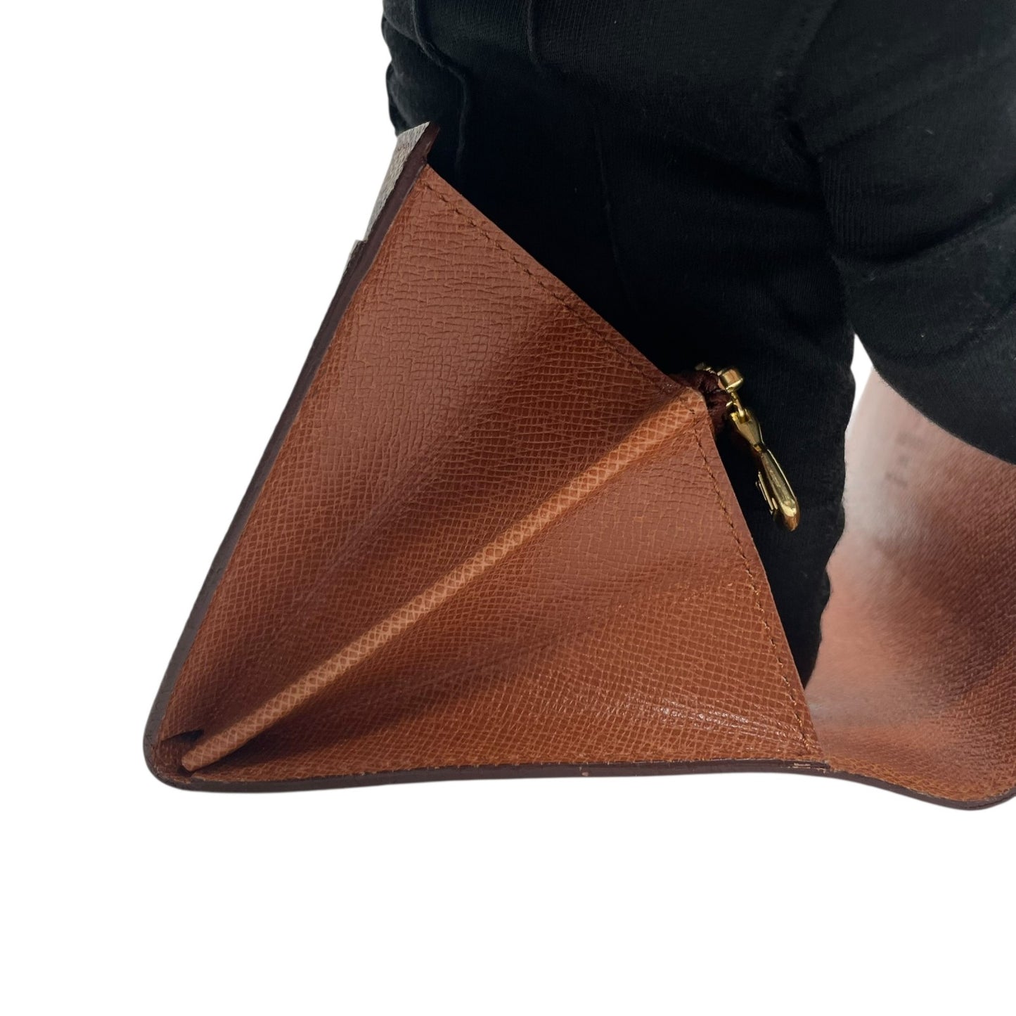 美品 ルイ・ヴィトン LOUIS VUITTON LV モノグラム ポルトフォイユ サラ 長財布 M61734 茶色 ブラウン 金金具 ゴールド金具 シリアル刻印 W1