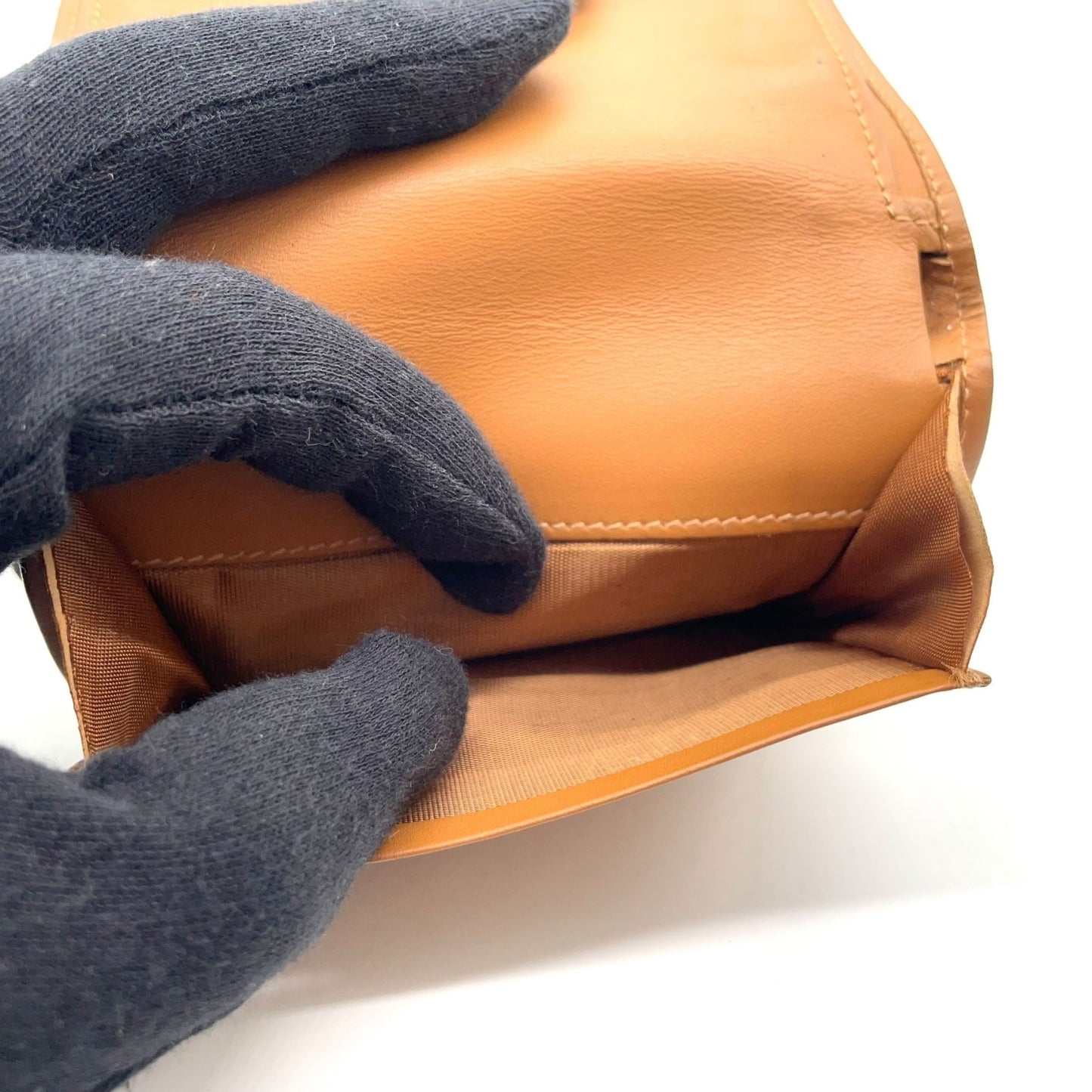 セリーヌ CELINE 二つ折り財布 マカダム トリオンフキャンバス ブラウン ベージュ コンパクトウォレット ゴールド金具 W4