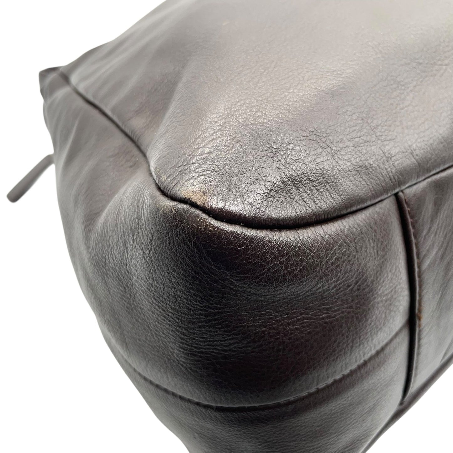 コーチ COACH ハンドバッグ キャンベル F24686 ダークブラウン オールレザー ベルトデザイン ゴールド金具 斜め掛け可 レディース U17