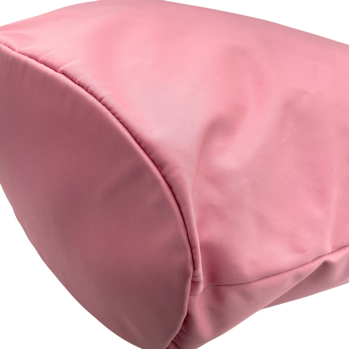 アニエスベー agnès b. VOYAGE トートバッグ ピンク 白 ホワイト ナイロン レザー 大容量 軽量 シンプルデザイン U17