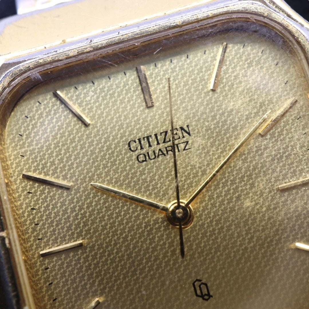 citizen シチズン クオーツ 腕時計 4031-491521K ゴールド レクタンギュラーケース ステンレスブレス レディース ヴィンテージ G8