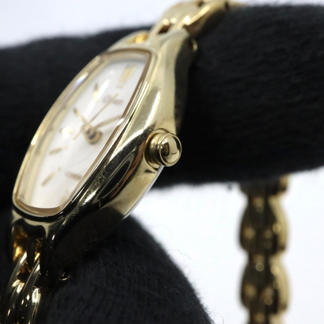 citizen シチズン オーパス クオーツ 腕時計 5421-F46924 ゴールドトーン トノーケース ホワイト文字盤 ステンレススチール レディース G8