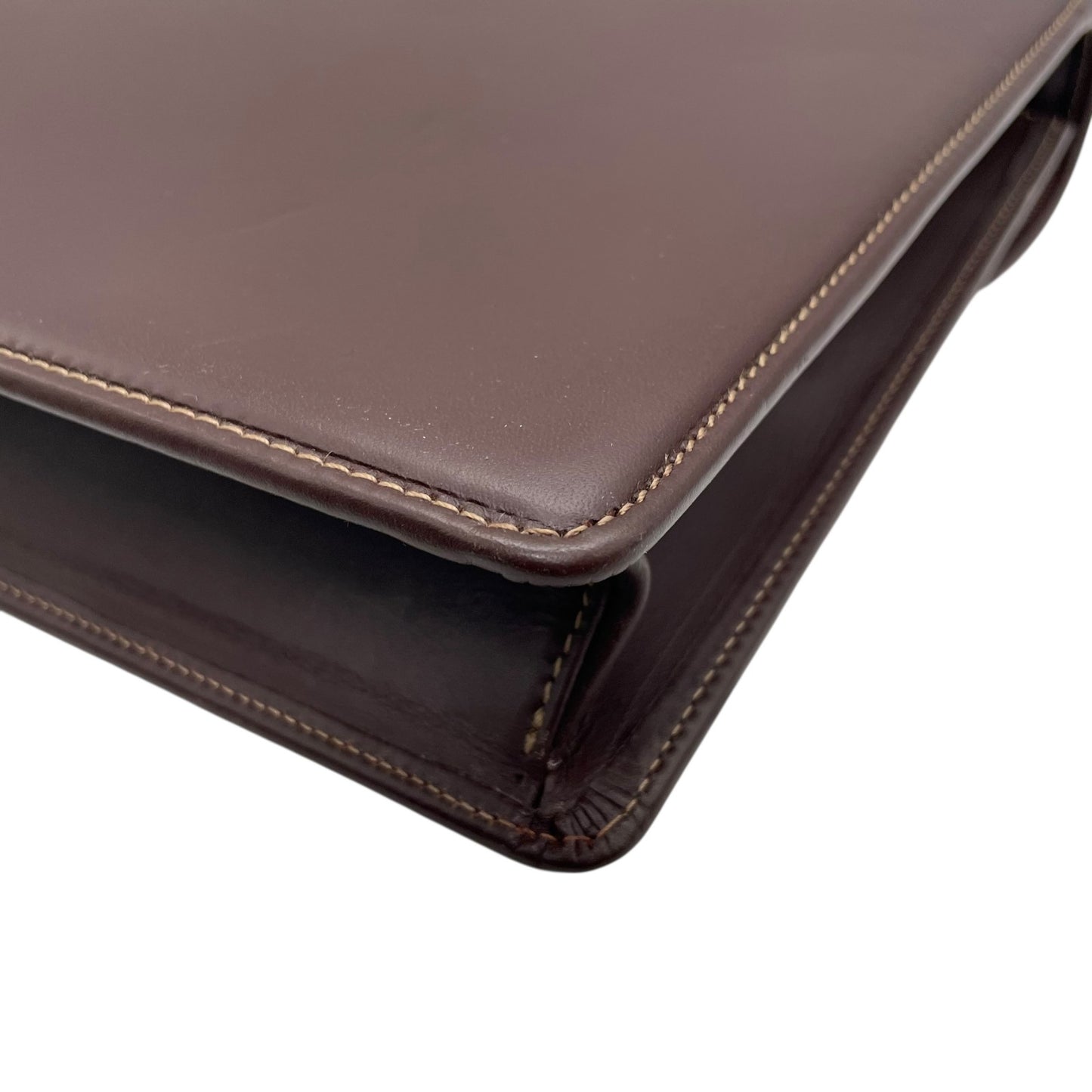 BURBERRY バーバリー ビジネスバッグ レザー ブラウン【中古】 メンズ