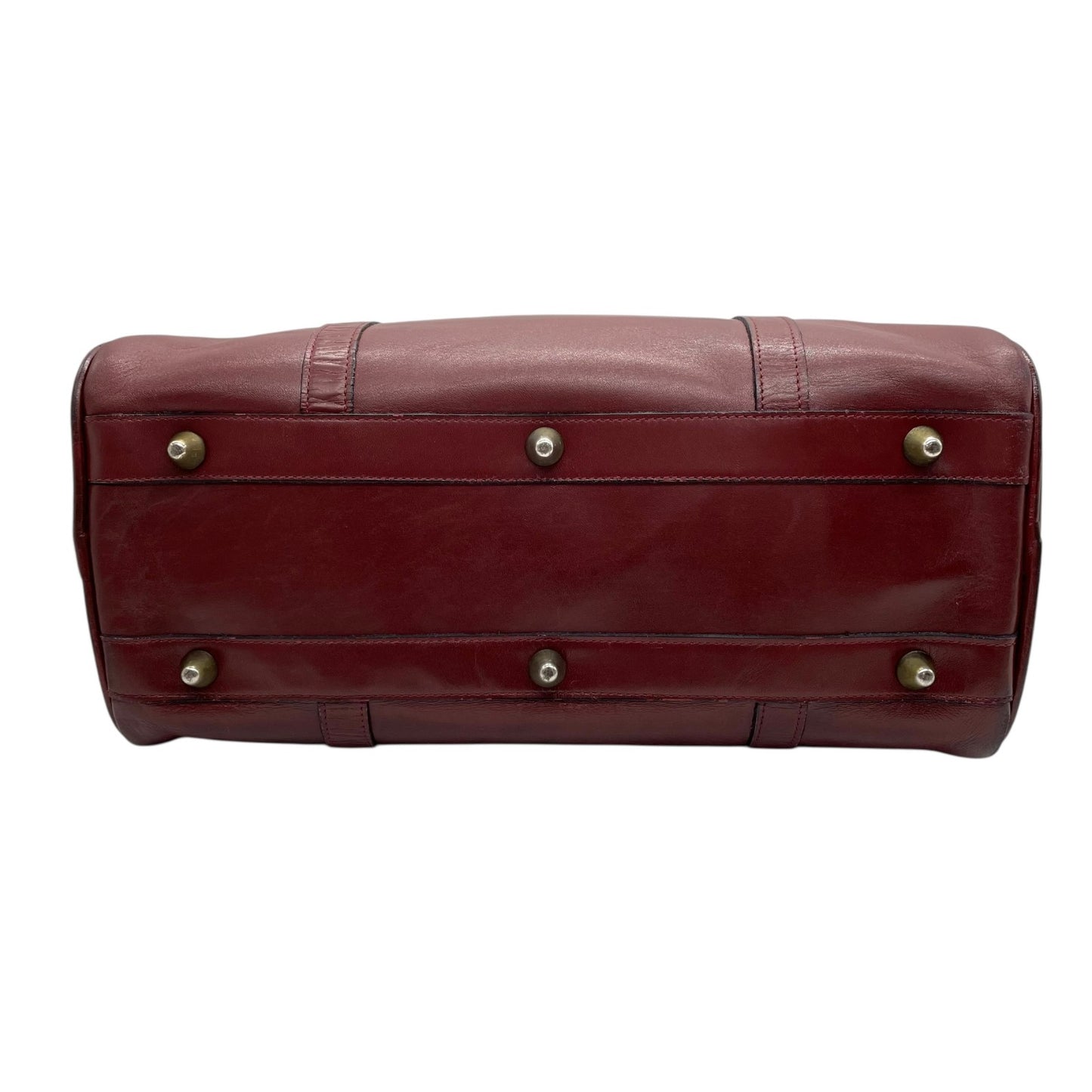 Cartier カルティエ マストライン ボストンバッグ レザー 赤 ボルドー ワインレッド ゴールド金具 パドロック クロシェット 2Cモチーフ メンズ レディース ヴィンテージ U1