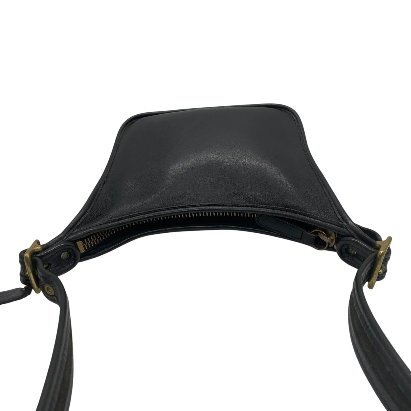 希少 90's OLD COACH オールドコーチ 9950 ショルダーバッグ マシューヒーリー ゴールド金具 黒 ブラック ユニセックス ヴィンテージ 斜め掛け レザー A1