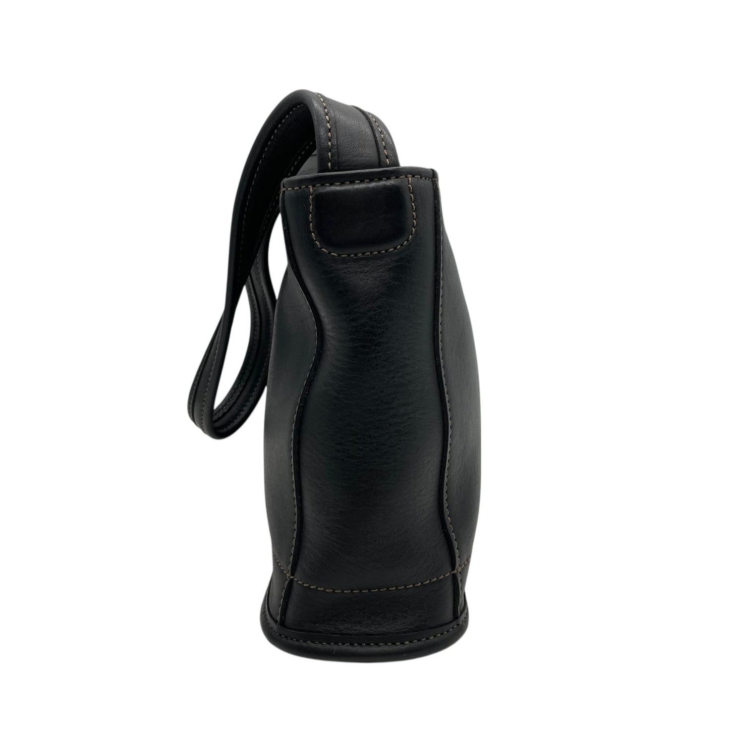 美品 COACH オールドコーチ VINTAGE ヴィンテージ ショルダーバッグ オールレザー 黒 ブラック グラブタンレザー グレインレザー 肩掛け ワンショルダー 本革 9309 U13