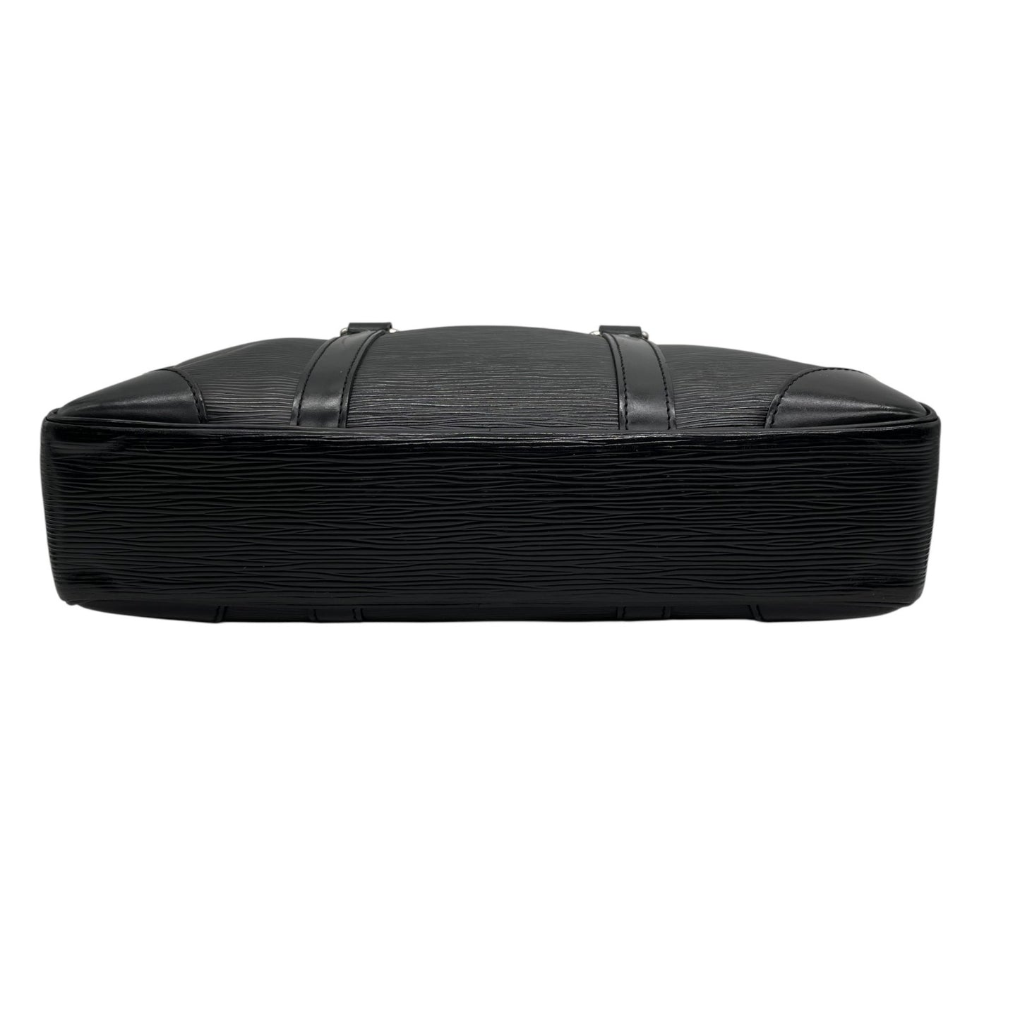 Authentic LOUIS VUITTON Epi Vivienne Lon Handbag M59112 Black Noir Silver Hardware