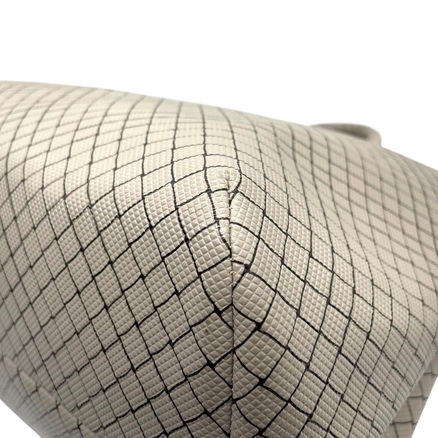 BOTTEGA VENETA ボッテガヴェネタ マルコポーロ イントレッチオジェット トートバッグ ハンドバッグ グレー ブラウン PVC ブラック金具 メンズ レディース 手提げ A