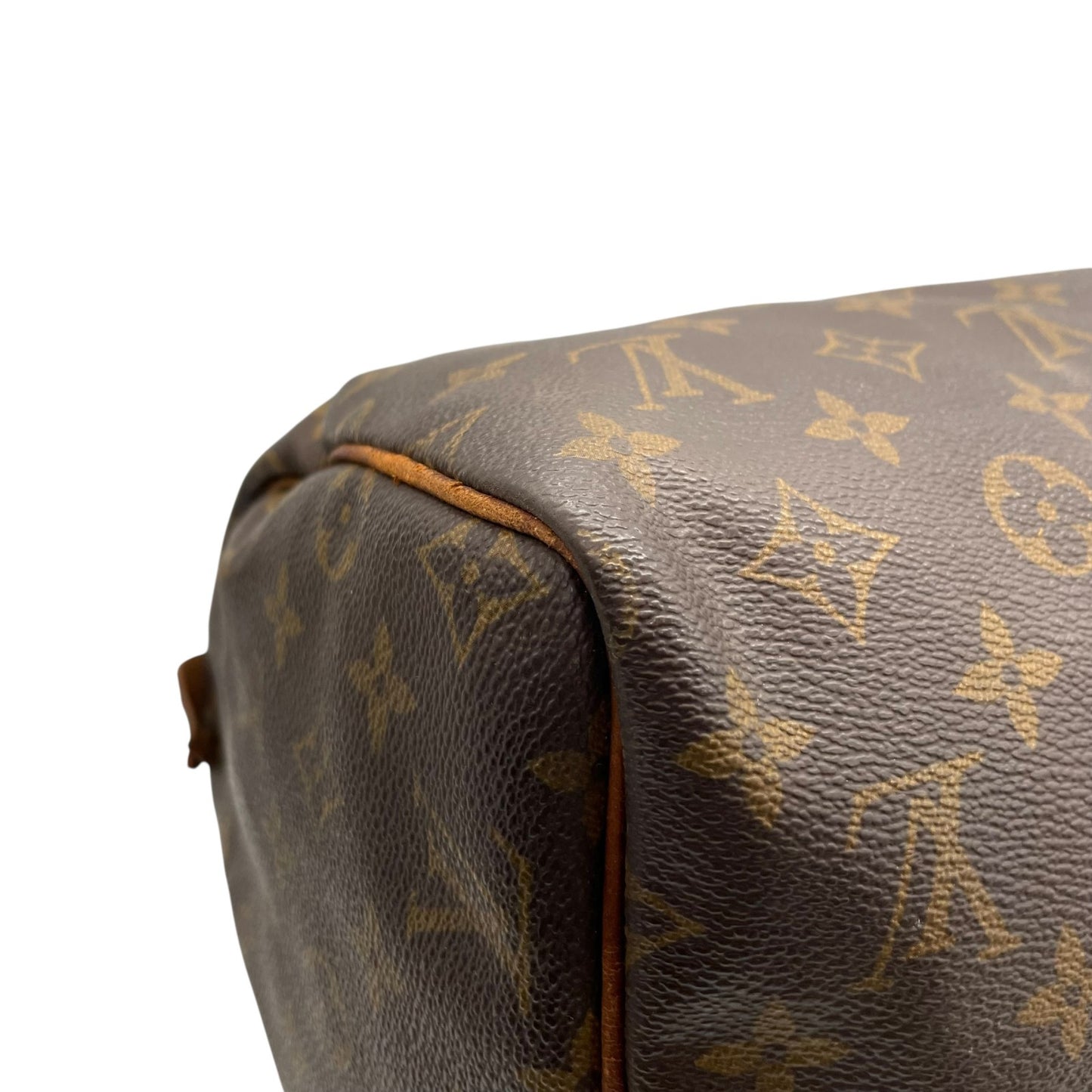 LOUIS VUITTON ルイヴィトン モノグラム スピーディ30 2WAY ボストンバッグ ミニボストン M41526 斜め掛け可 PVC レザー ブラウン ゴールド金具 パドロック ハンドバッグ レディース D