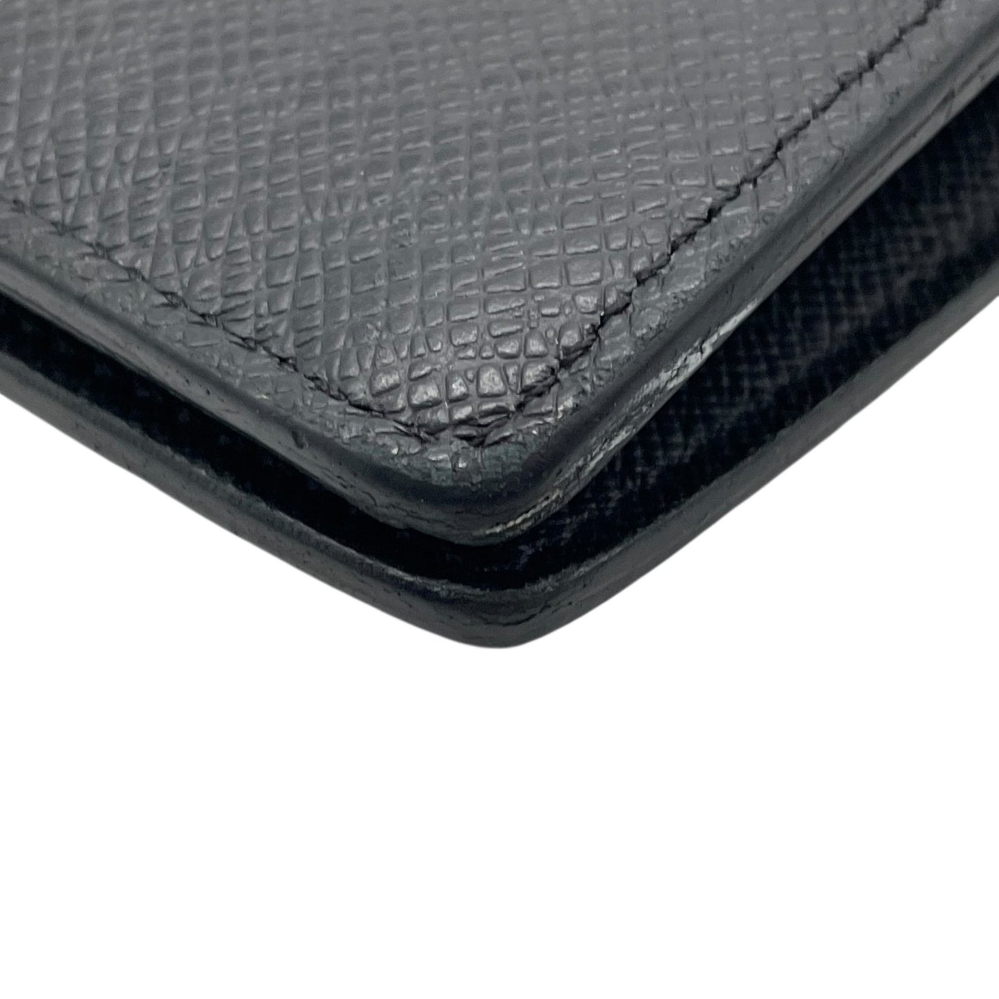 LOUIS VUITTON ルイヴィトン タイガ ポルトフォイユ･ブラザ 二つ折り 長財布 M30501 レザー 黒 ブラック シルバー金具 メンズ W5