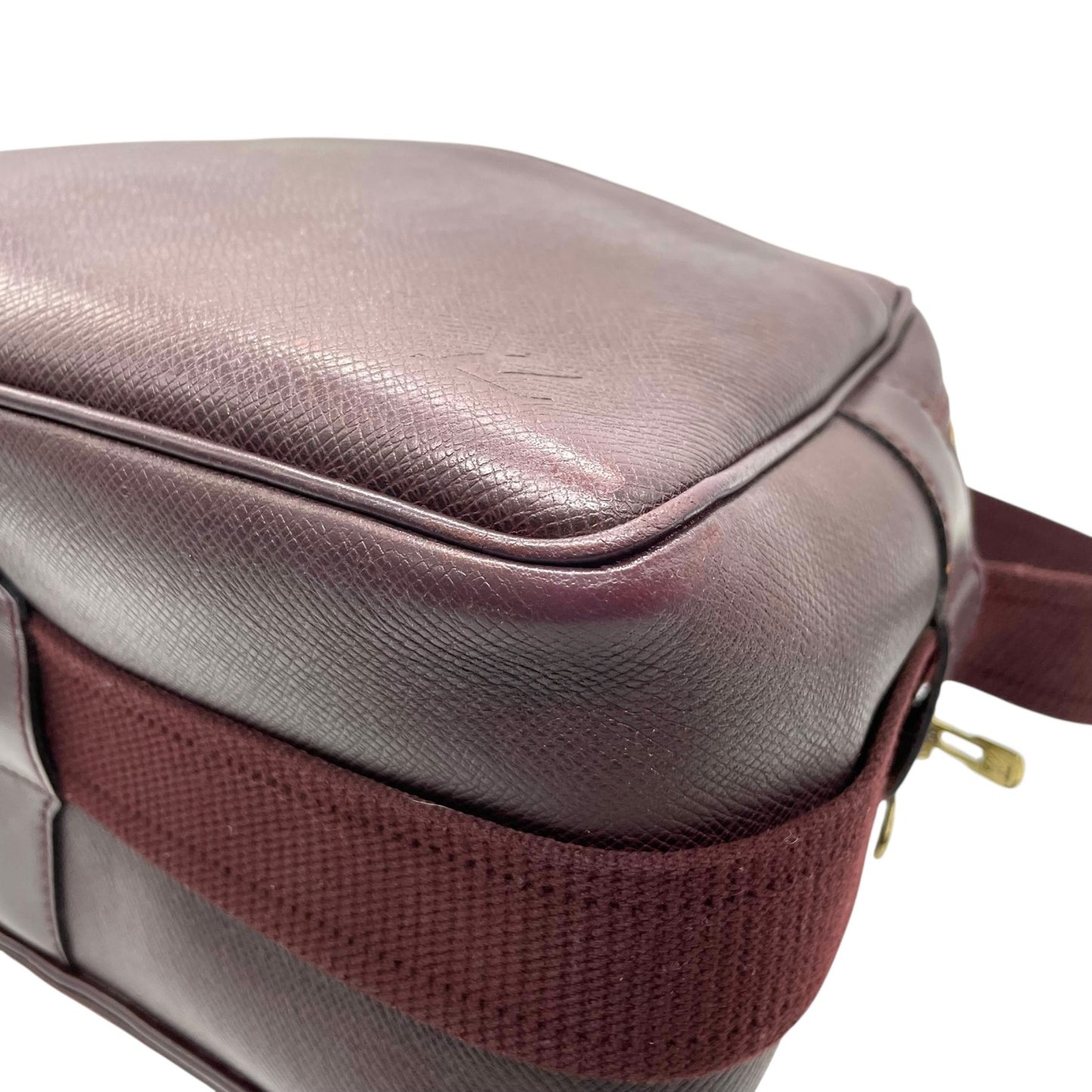 LOUIS VUITTON ルイヴィトン タイガ リポーター M30156/SP0958 エンジ レザー ルイヴィトン Louis Vuitton タイガ ショルダーバッグ ブラウン 茶色 レザー ゴールド金具 スクエア型 ヴィンテージ C