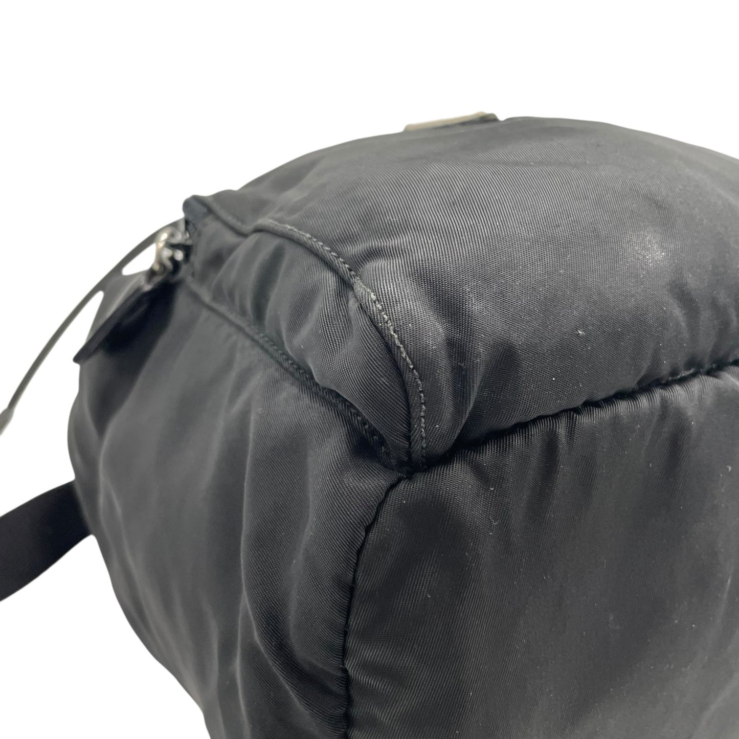 プラダ PRADA ナイロン バックパック リュックサック ブラック 黒 レザーコンビ トライアングルロゴ ヴィンテージ C7