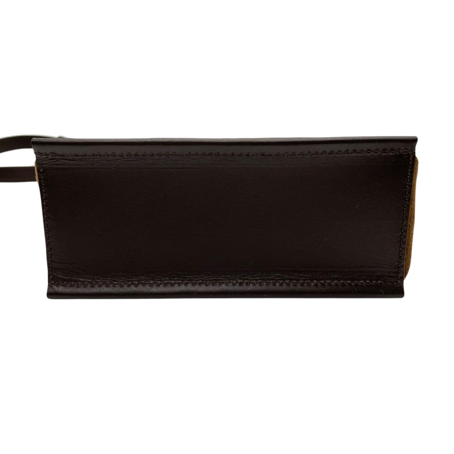 未使用級 BURBERRY バーバリー ショルダーバッグ ロゴ ステッチ 茶 ブラウン レザー スエード シルバー金具 クロスボディ 斜め掛け可 サコッシュ スマホショルダー レディース E