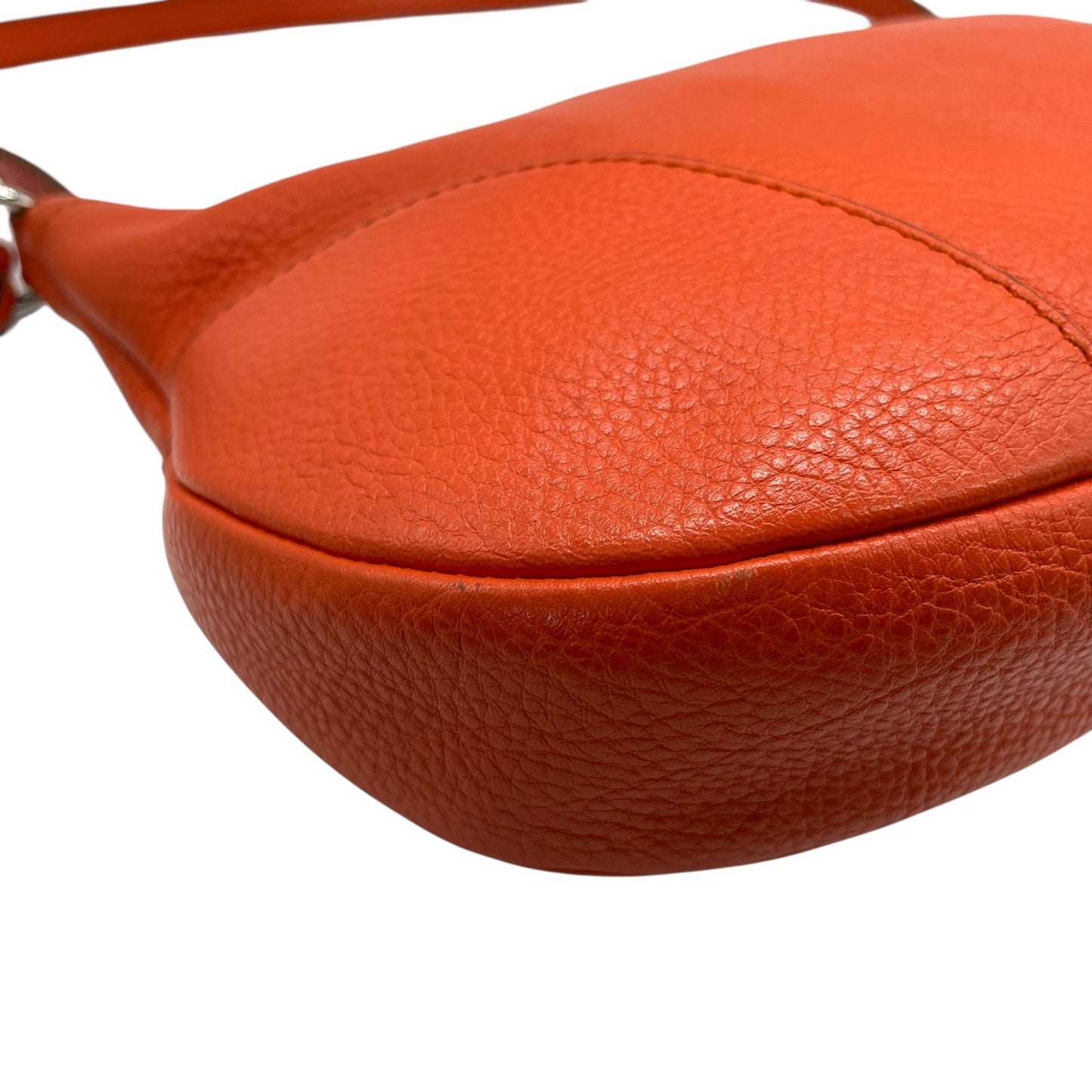 希少色 極美品 Salvatore Ferragamo フェラガモ ガンチーニ ショルダーバッグ ハンドバッグ ワンショルダー オレンジ レザー 本革 シボ革 チャーム Y2K 00s K8