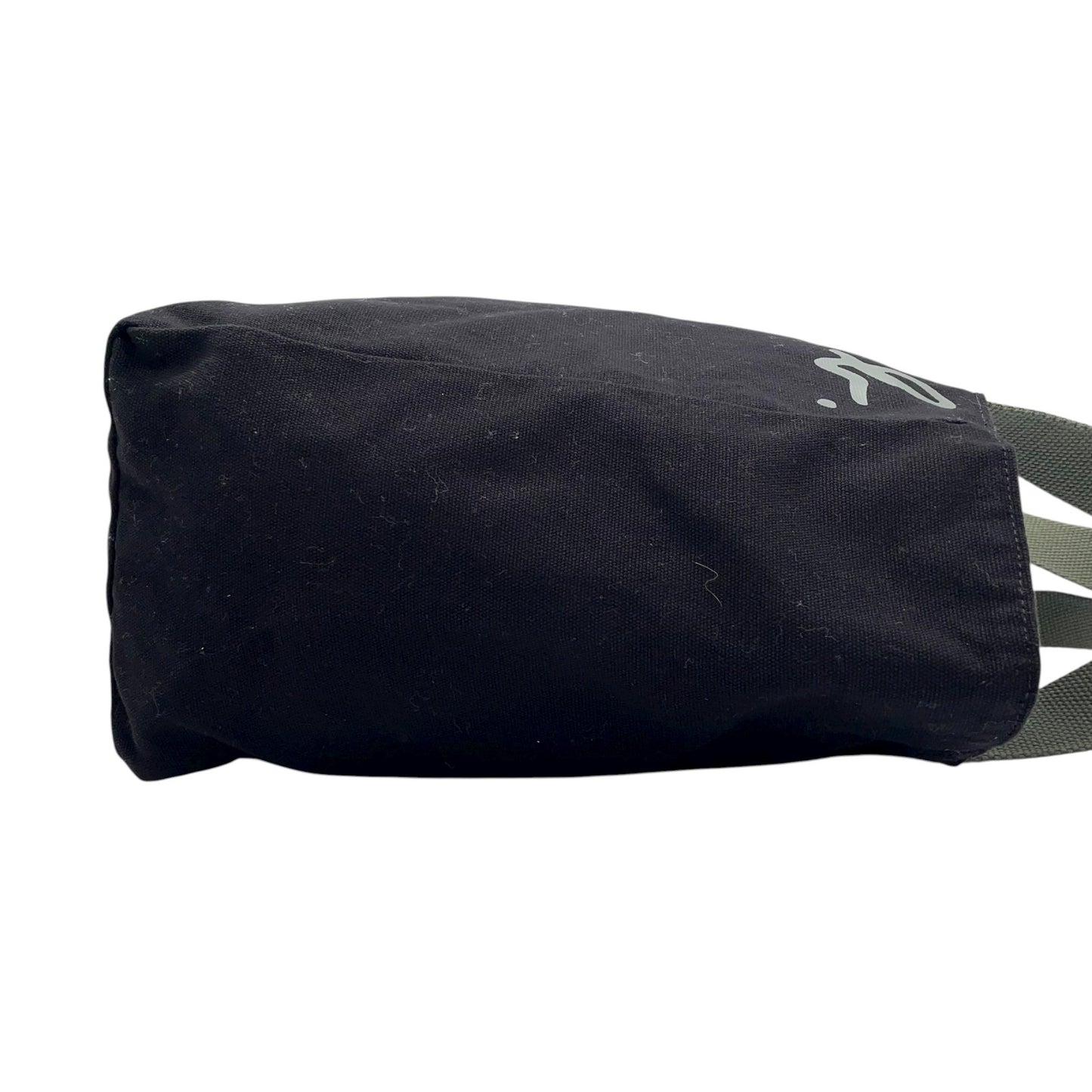 アニエスベー agns b. トートバッグ キャンバス 黒 ブラック ロゴプリント 大容量 ショルダー T3