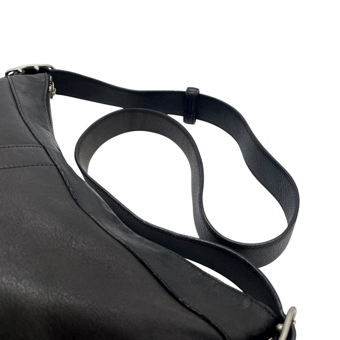 COACH コーチ オールドコーチ レザー ショルダーバッグ ブラック 黒 ヴィンテージ 9188 U2 本革 シンプル ミニマルデザイン USA製 Old Coach Shoulder Bag