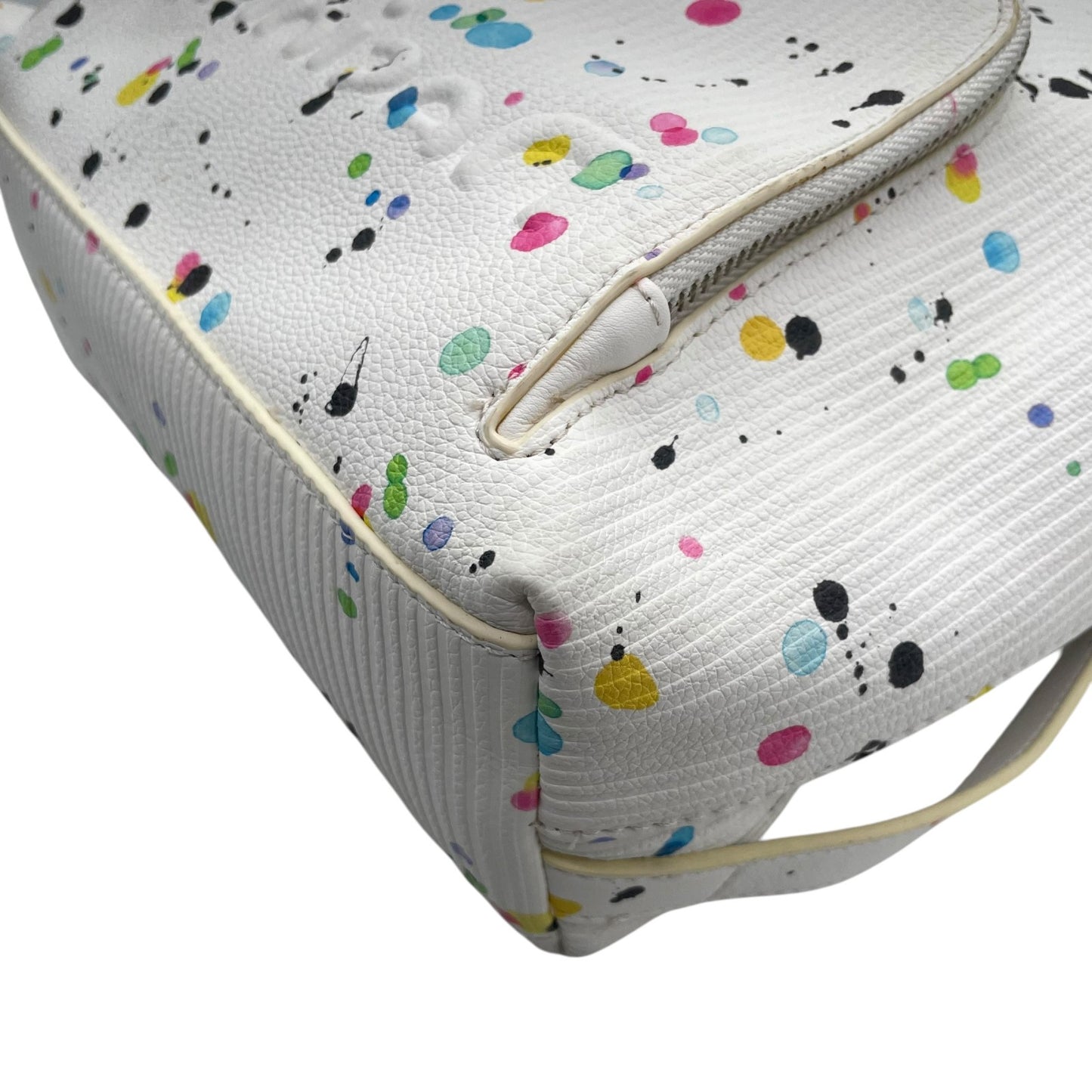 デシグアル Desigual バックパック リュック 白 ホワイト カラフル ペイント柄 マルチカラー アートデザイン S95