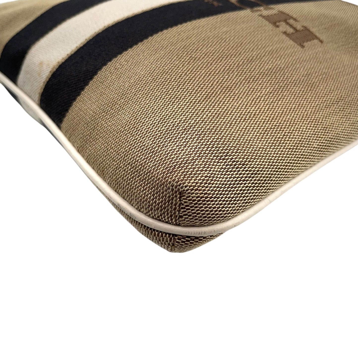 コーチ COACH ホースアンドキャリッジ ロゴ 馬車 キャンバス ショルダーバッグ ベージュ ネイビー レザー S50