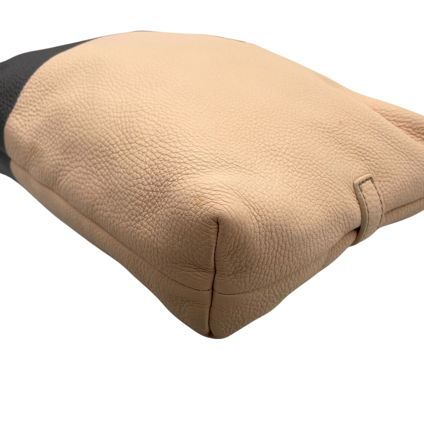 フルラ FURLA バイカラー レザー ショルダーバッグ ワンショルダー ベージュ 黒 ブラック 2WAY 金金具 ゴールド金具 S56