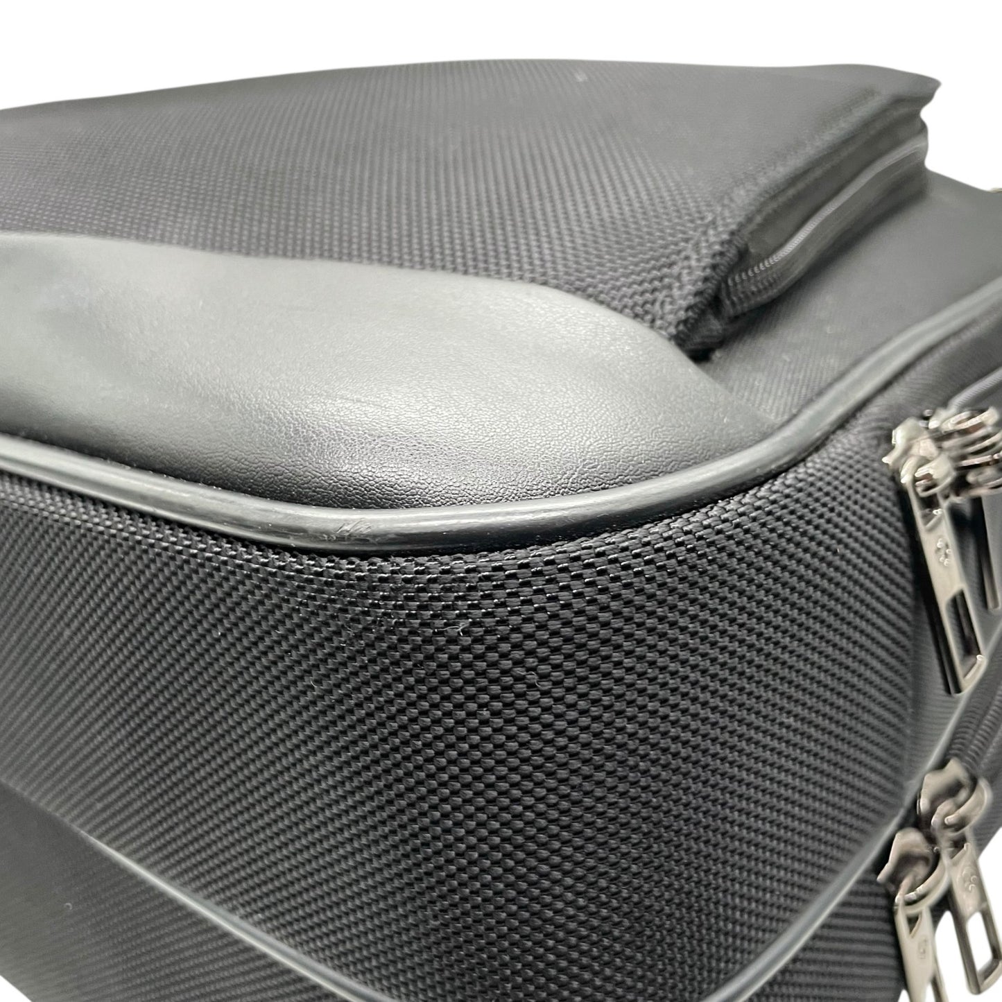 美品 サムソナイト Samsonite ビジネスバッグ ブリーフケース 2WAY ショルダー付 ナイロン×レザー 黒 ブラック X2