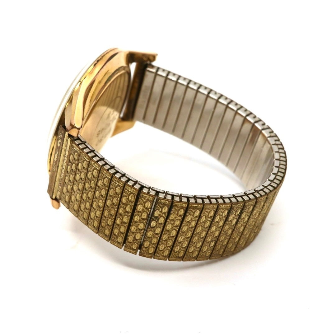 【稼働品】seiko セイコー セイコーシャ クロノス J13048 自動巻き 21石 腕時計 メンズ ゴールド シルバー文字盤 ヴィンテージ アナログ アンティーク クラシックデザイン Diashock 昭和レトロ 日本製 WATER PROOF G4