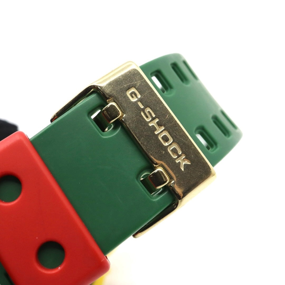 【未使用級/電池交換済】カシオ G-SHOCK GA-110RF ラスタファリアン 腕時計 メンズ アナデジ イエロー グリーン レッド ラスタカラー 20気圧防水 耐磁 JIS1種 耐衝撃構造 ストリート カジュアル ビッグケース クリーニング済み G5