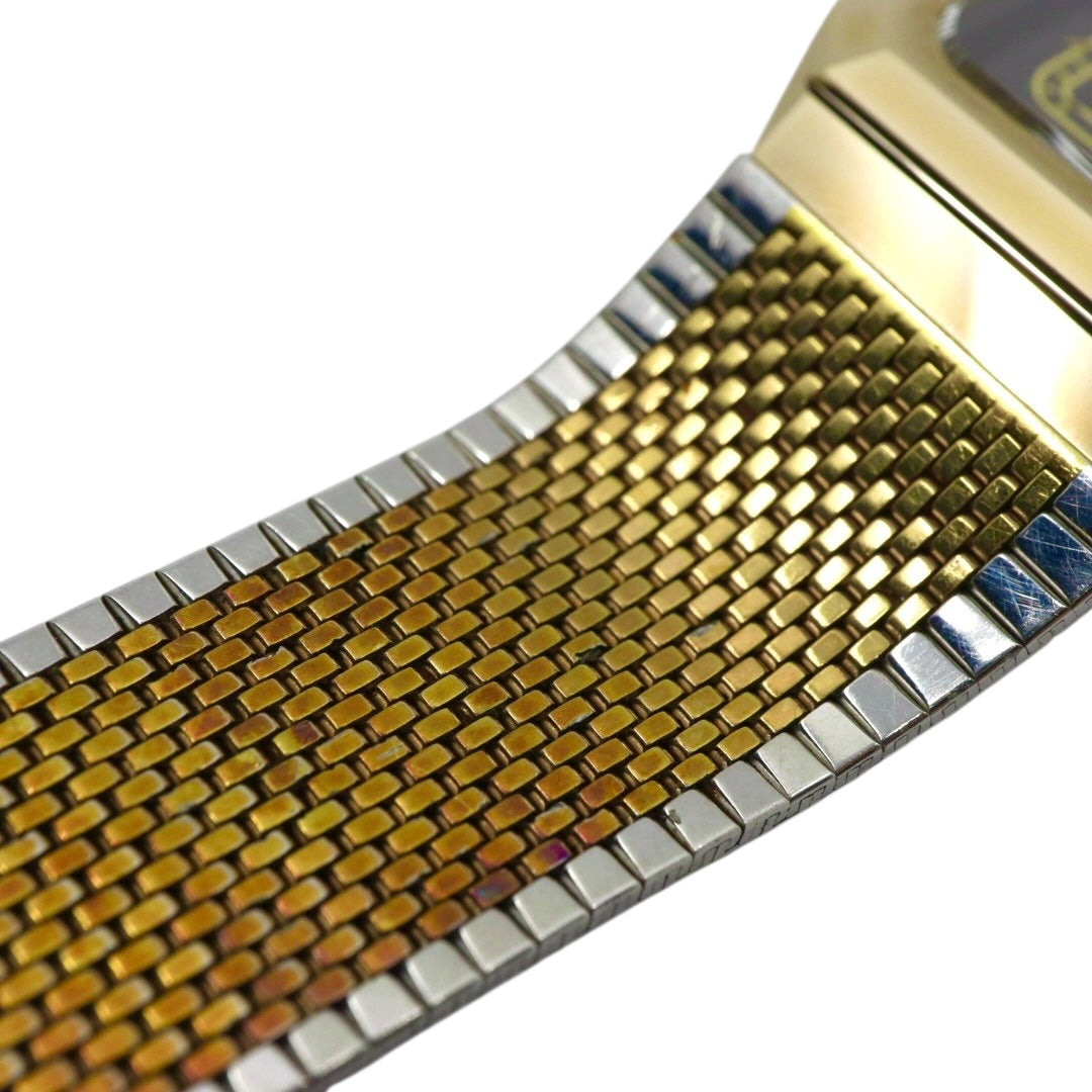 【美品/電池交換済】ラドー 腕時計 110.9509.3 レディース クオーツ ゴールド ブラウン文字盤 スクエア ヴィンテージ アナログ ドレスウォッチ アンティーク クラシックデザイン エレガント メッシュブレス クリーニング済み G1