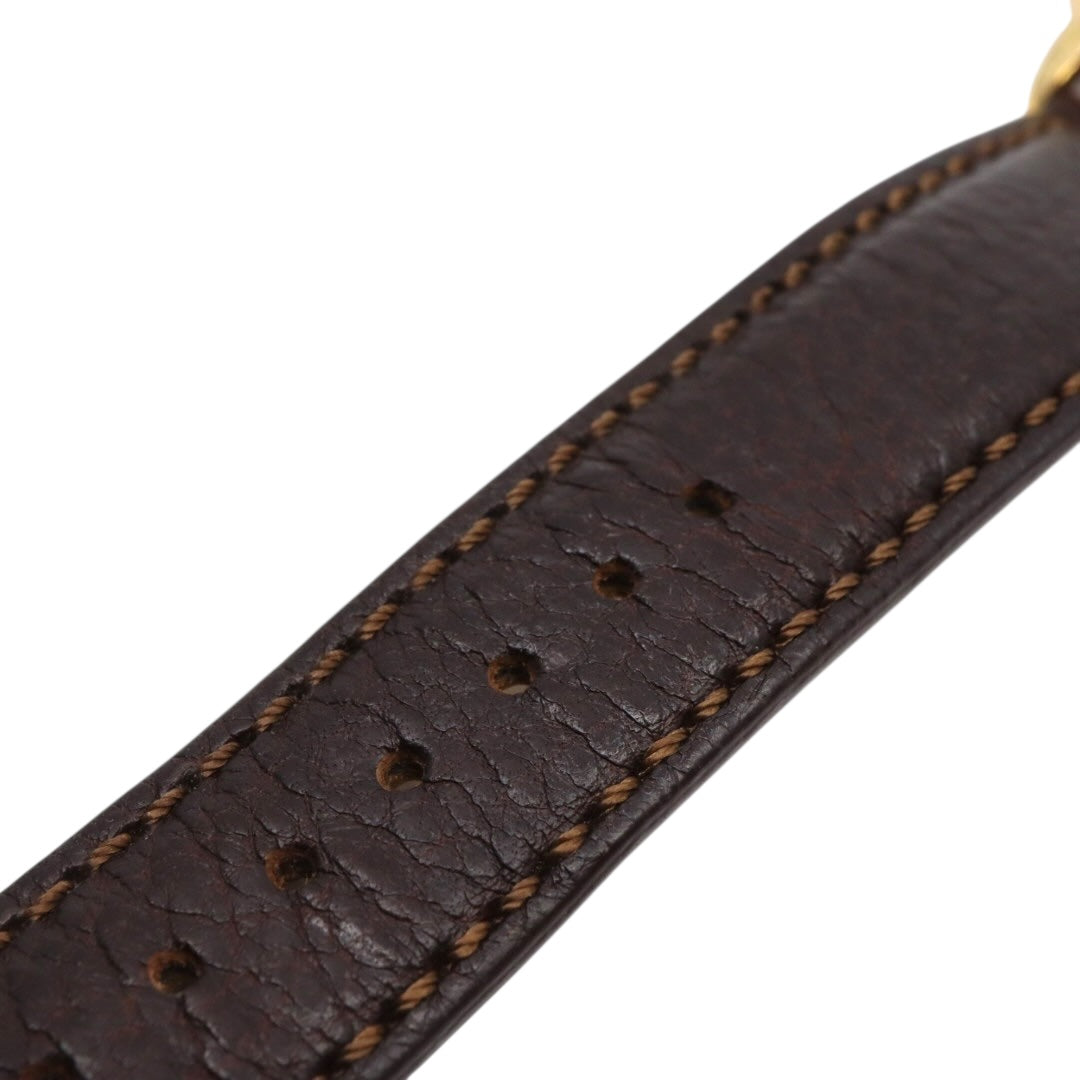 【美品】ポールスミス 腕時計 The City Slim 1005 メンズ クオーツ アナログ シルバーダイヤル ブラウンレザーベルト ゴールドケース シンプル クラシック ビジネス ドレスウォッチ エレガント 薄型 クリーニング済み G2