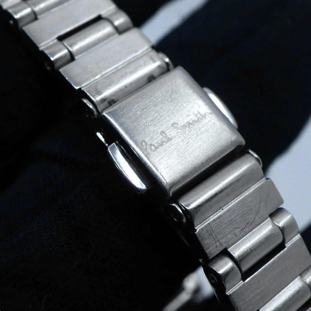 【美品/電池交換済】ポールスミス 腕時計 1016-S060753 レディース クオーツ ピンク スターダイヤル アナログ 10気圧防水 シルバー ブレスレットウォッチ フェミニン エレガント カジュアル クリーニング済み G2