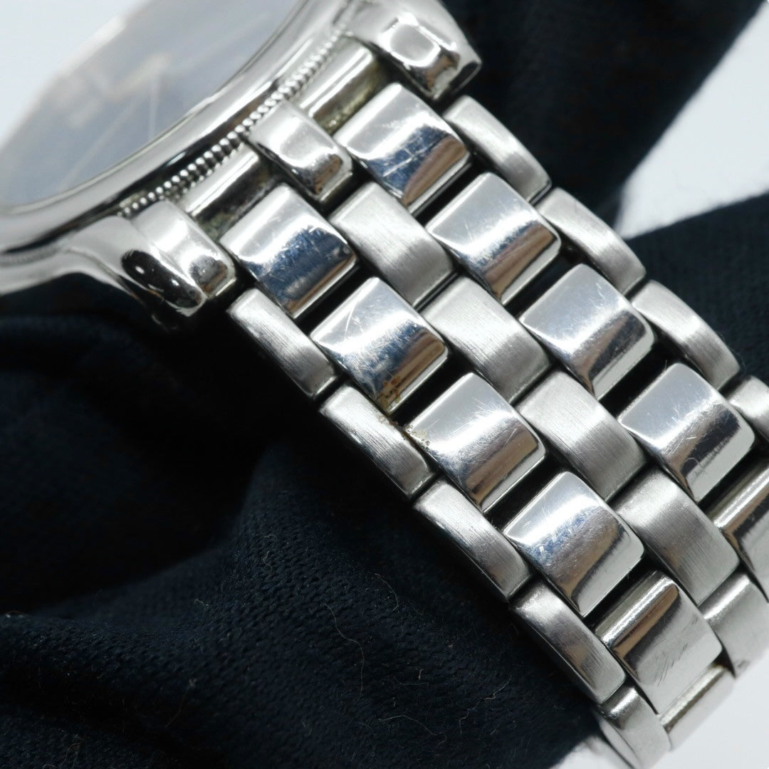 美品 電池交換済 クリーニング済 バーバリー Burberrys 腕時計 5530-F52339 メンズウォッチ クォーツ ネイビー文字盤 シルバー ステンレススチール ホースロゴ クラシック ヴィンテージ エレガント ドレスウォッチ ビジネス 稼働品 G3