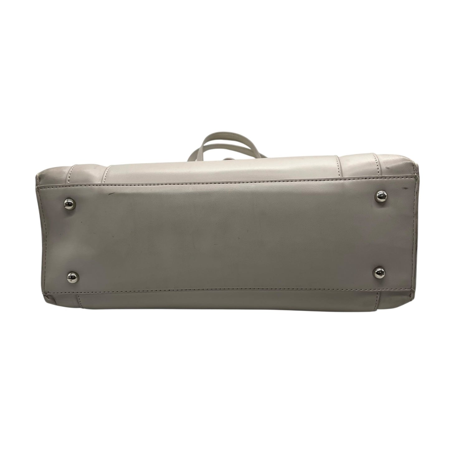 23区 Vingt-trois arrondissements トートバッグ グレー レザー シルバー金具 肩掛け可 A4収納可 上品 シンプル ビジネス 通勤 通学 レディース U11