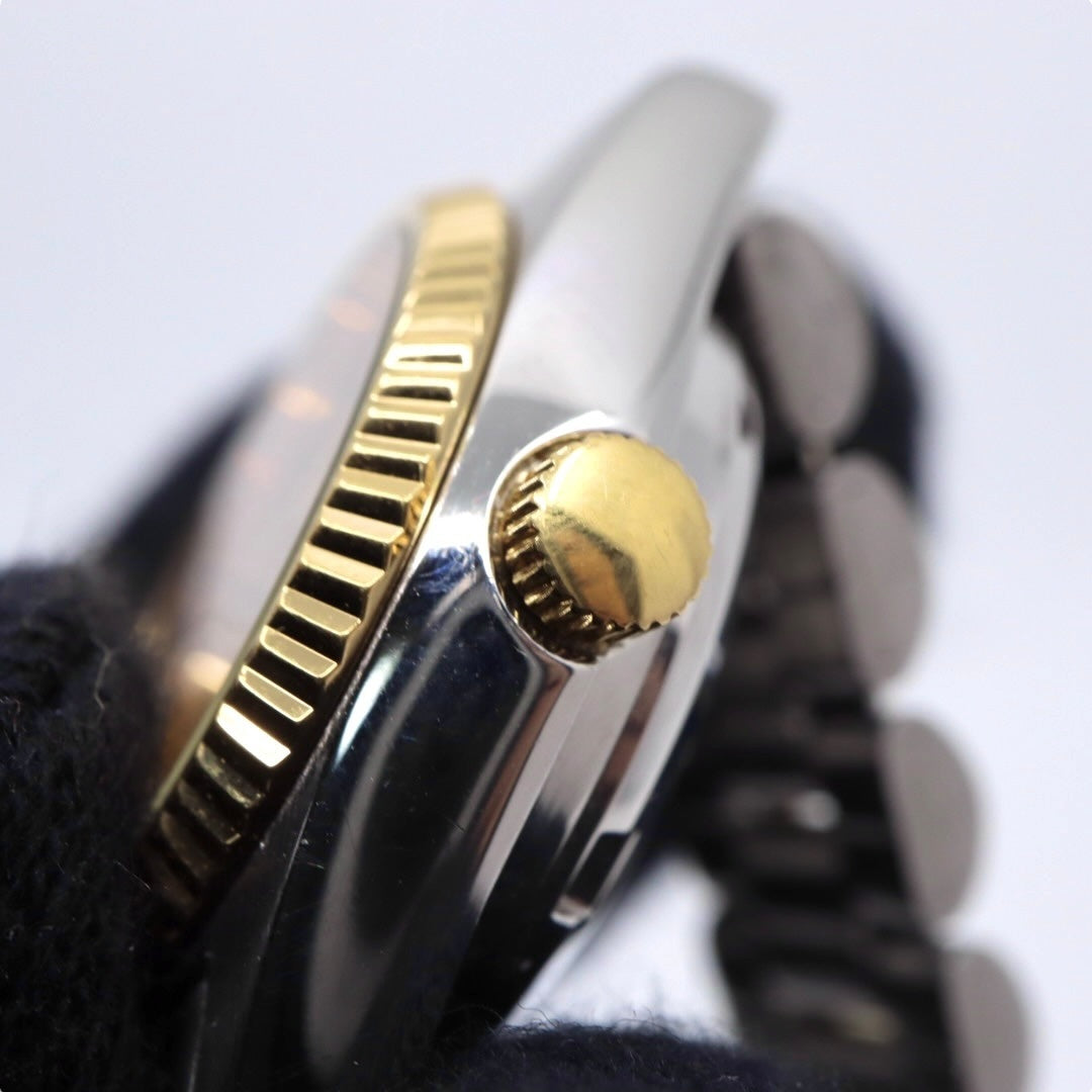 【未使用級/美品/稼働品】セイコー SEIKO 5 レディース腕時計 4206-0510 自動巻き オートマチック デイデイト ゴールド文字盤 コンビブレス フルテッドベゼル アナログ クラシック ビンテージ エレガント クリーニング済 G2