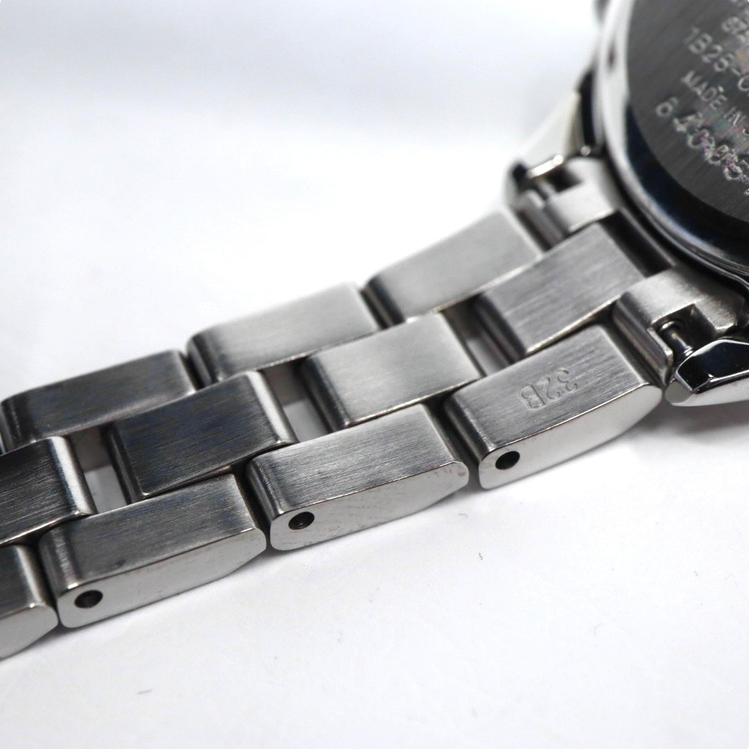 【未使用級/美品/稼働品】セイコー ルキア SEIKO LUKIA レディース腕時計 1B25-0AH0 ソーラー電波 ワールドタイム シルバー ラメ文字盤 グリッターダイヤル ステンレス 日本製 エレガント ビジネス クリーニング済 G2