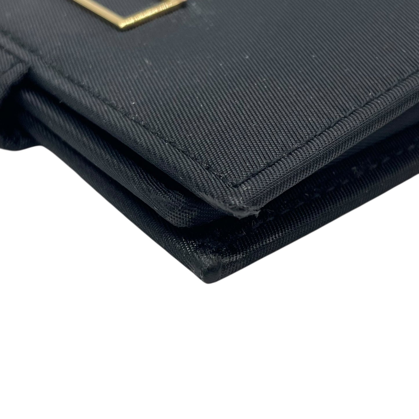 美品 ジバンシィ GIVENCHY ジバンシー 二つ折り財布 ナイロン Gロゴ 黒 ブラック 金金具 ゴールド金具 ヴィンテージ 6